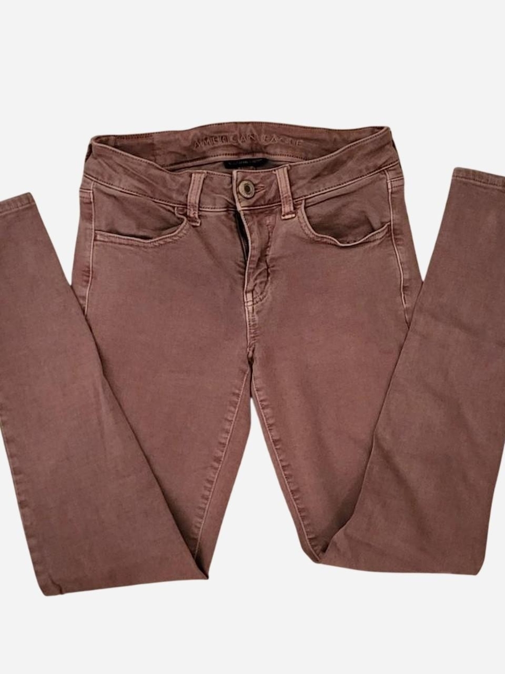 American Eagle Outfitters Next Level Stretch Light Pink Skinny Jeans